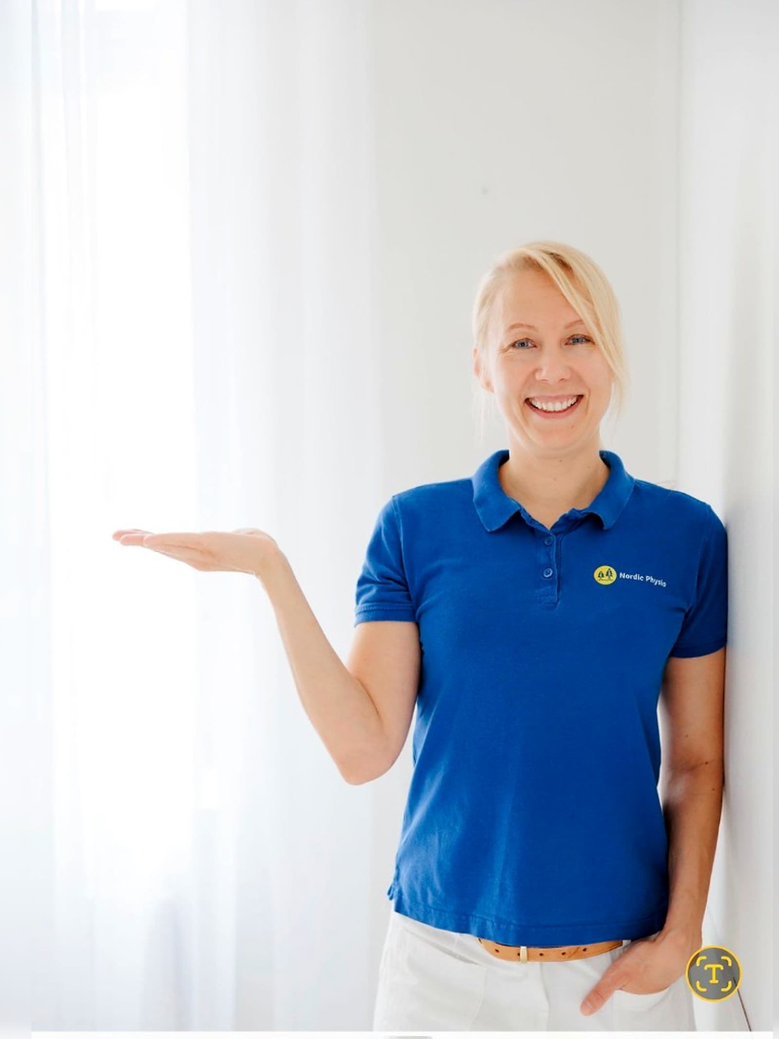 Anu Blomqvist in der Praxis Nordic Physio in Nussbaumen
